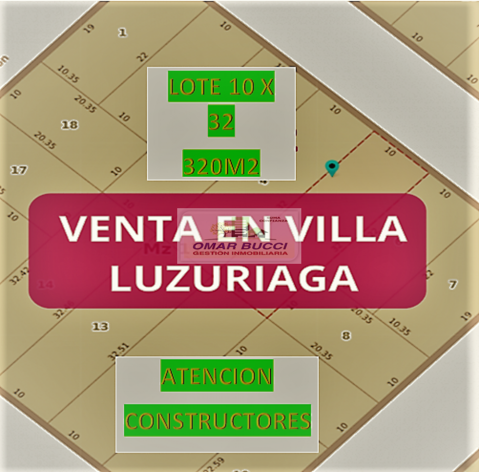 LOTE EN VENTA EN VILLA LUZURIAGA IDEAL CONSTRUCTOR