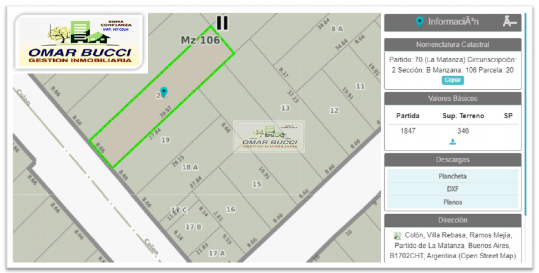 Terreno Lote Casa RESERVADO en muy buena zona de Ramos Mejia Colon al 600