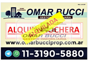 Cochera en PB fija en San Justo