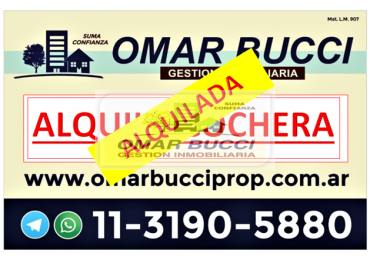 COCHERA PARA MOTO EN ALQUILER EN VILLA LUZURIAGA Alquilada